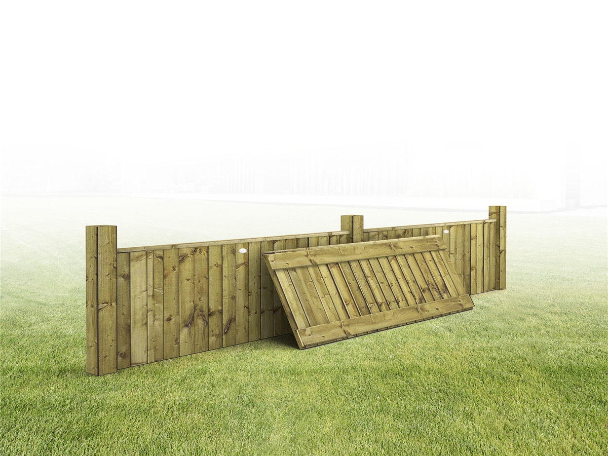 Heavy Duty Vertilap Featheredge Fence Panel (6ft x 2ft)