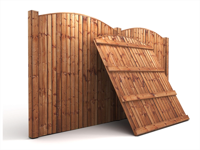 Heavy Duty Arched Vertilap Featheredge Fence Panel (6ft x 6ft6ft 6")