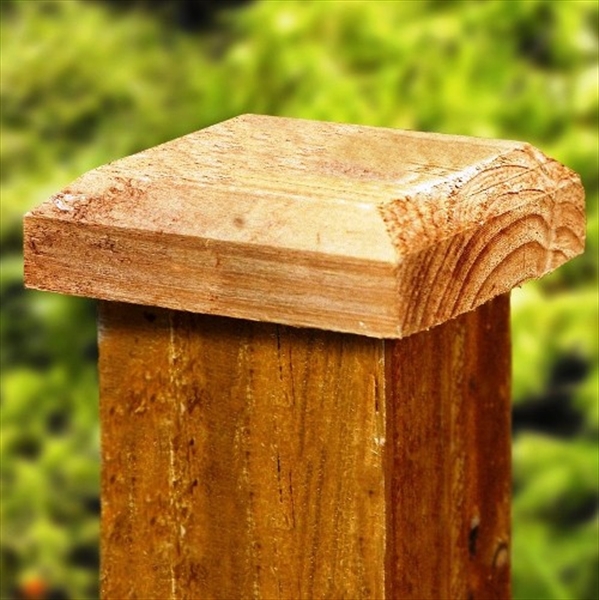 Brown Flat Post Cap (120mm x 120mm)