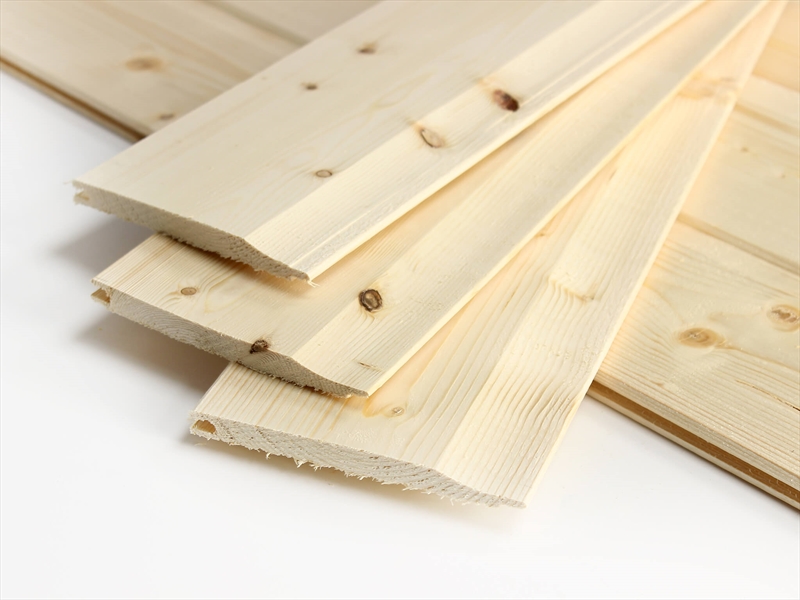 Cut to size Untreated Shiplap / Cladding (12mm x 120mm)