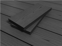 Cut to size - RealGroove™ Bark Effect Ebony Solid Composite Decking (146mm x 22mm)