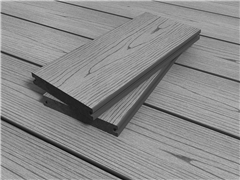 Cut to size - RealGroove™ Bark Effect Grey Solid Composite Decking (146mm x 22mm)