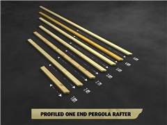 Green - Profiled One End Pergola Rafter (92mm x 42mm)