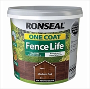 Ronseal One Coat Fence Life 5 Litre (Medium Oak)