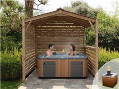 Privacy Atlas Hot Tub Bar Gazebo DIY Kit (2400mm x 2400mm)