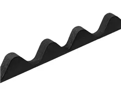 Black Corrugated Eaves Fillers For Bituroof / Onduline / Coroline - 840mm (Pack of 6)