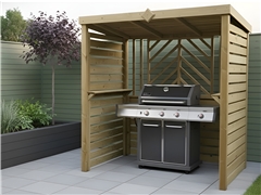 The Grillhouse BBQ Shelter With Full Sides