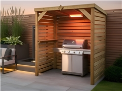 The Eclipse Deluxe BBQ Shelter With Full Sides