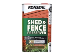 Ronseal Shed & Fence Preserver Green 5L