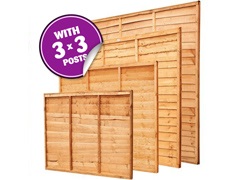 Panel Packs With 3" Posts