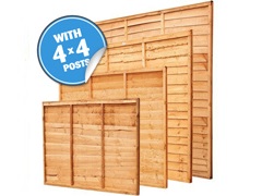 Panel Packs With 4" Posts